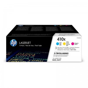 Conjunto de 3 Toners HP LaserJet Originais 410X Ciano/Magenta/Amarelo de Elevado Rendimento